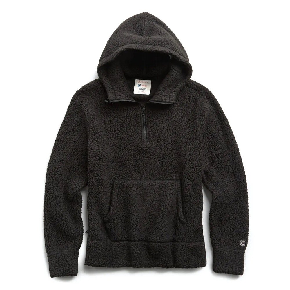 Rare 2019 Todd Snyder x Champion x Polartec M Sherpa Hoody in Black